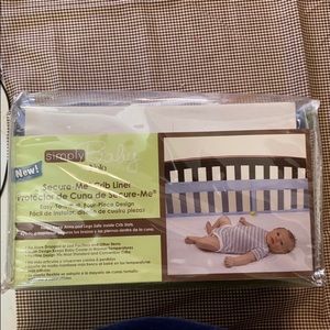 💥3/$25💥 Simply Baby By NoJo Secure-Me Crib Liner Blue